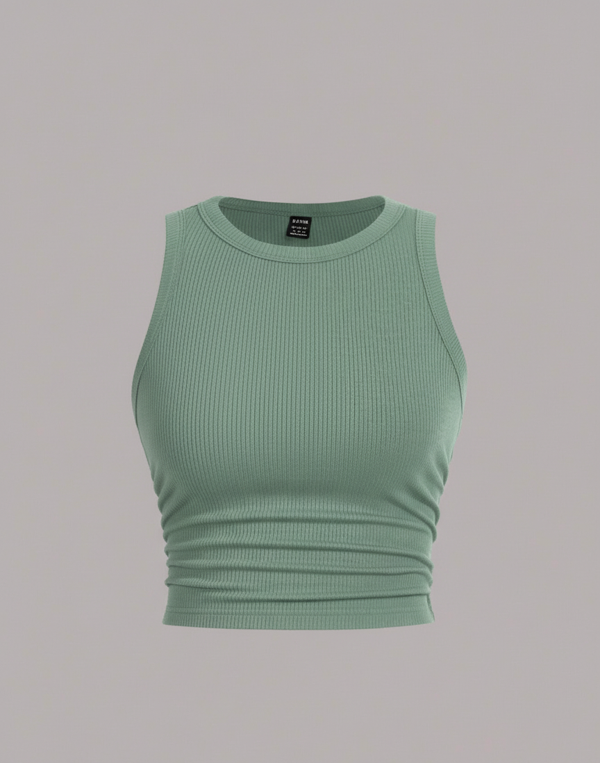 Camiseta Del Suéter Atractiva De La Parte Superior De La Cosecha Del Color Sólido De Moda Para Mujer