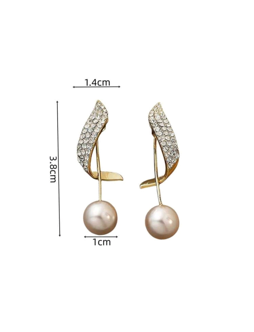 2 piezas Largos pendientes elegantes con incrustaciones de perlas y diamantes de imitación, de moda europea y americana, accesorios de pendientes elegantes adecuados para el uso diario de mujeres